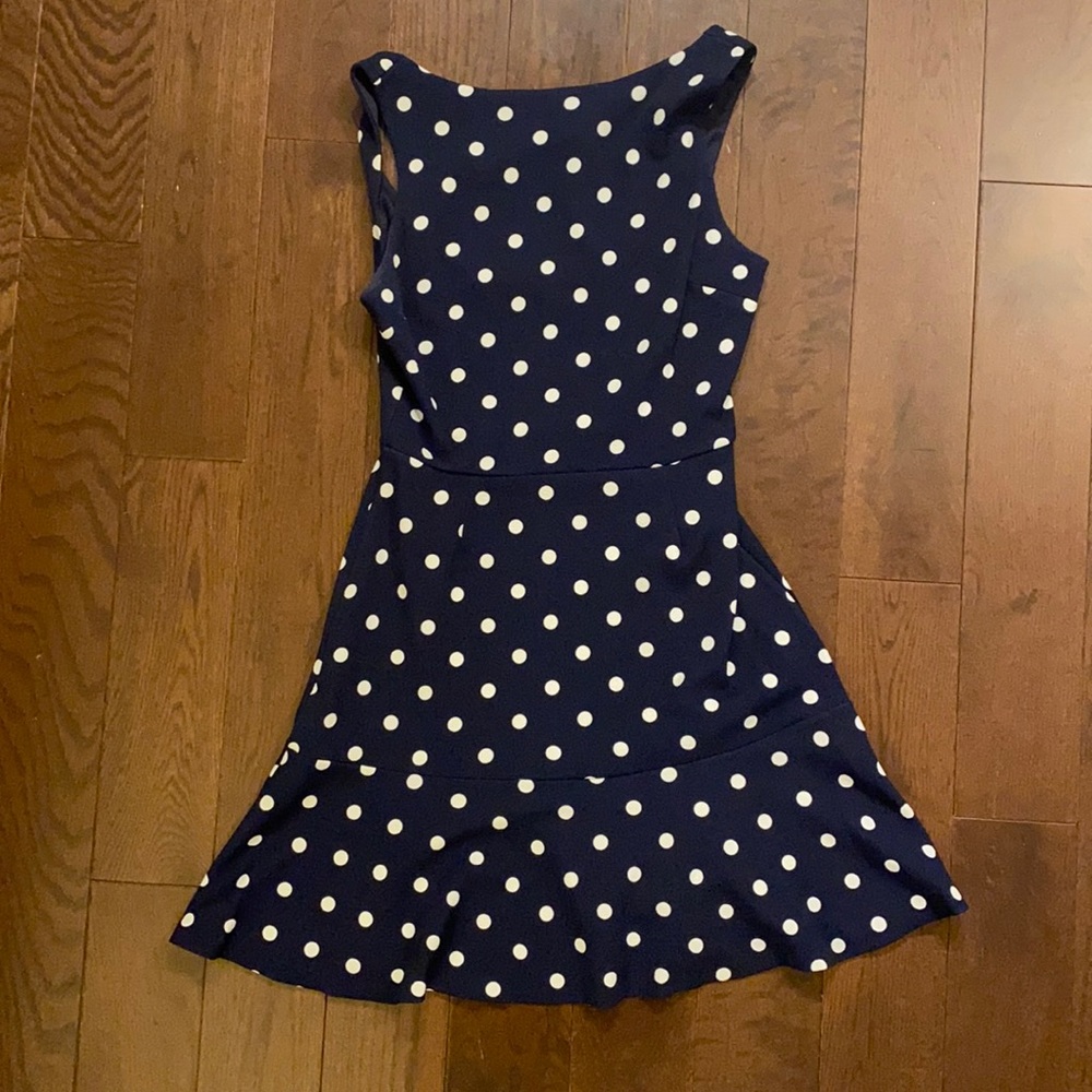 Aqua beans polka dot dress